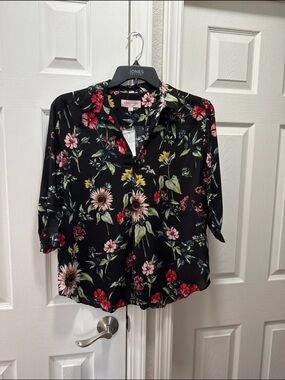 Philosophy Republic Clothing - colored V-neck pull over Blouse